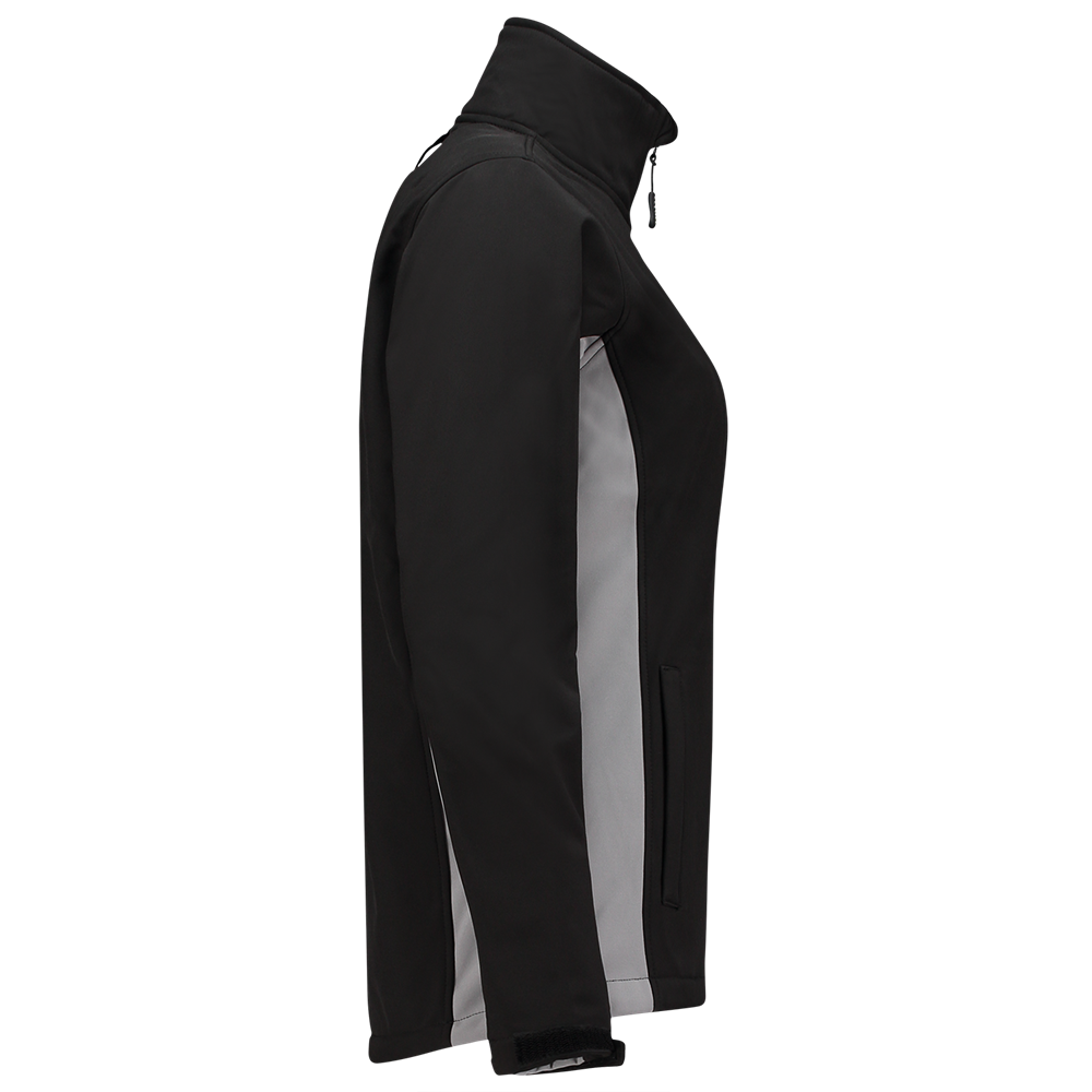 Tricorp Softshell Bicolor Dames - zwart/grijs, foto 4 van 5