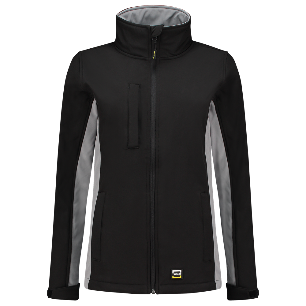 Tricorp Softshell Bicolor Dames - zwart/grijs, foto 2 van 5