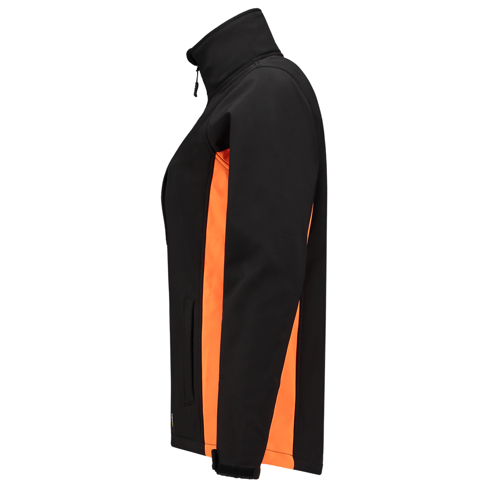 Tricorp Softshell Bicolor Dames - zwart/oranje, foto 5 van 5