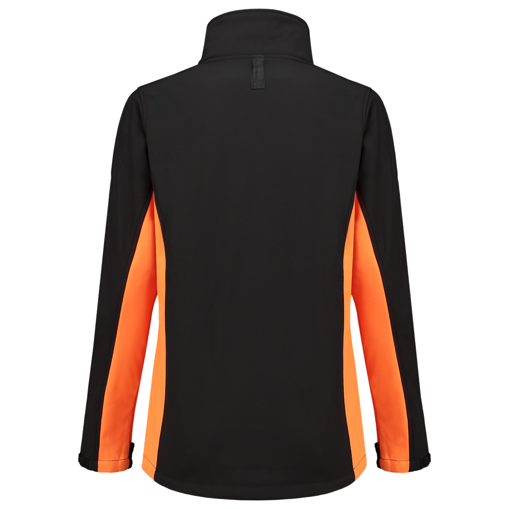 Tricorp Softshell Bicolor Dames - zwart/oranje, foto 3 van 5