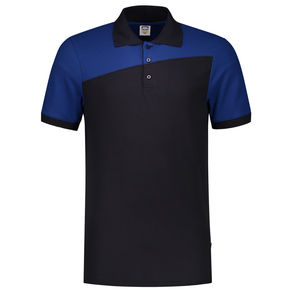 Tricorp Poloshirt Bicolor Naden - navy/blauw, foto 2 van 5