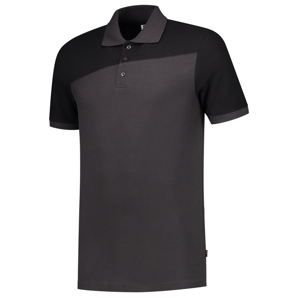 Tricorp Poloshirt Bicolor Naden - donkergrijs/zwart
