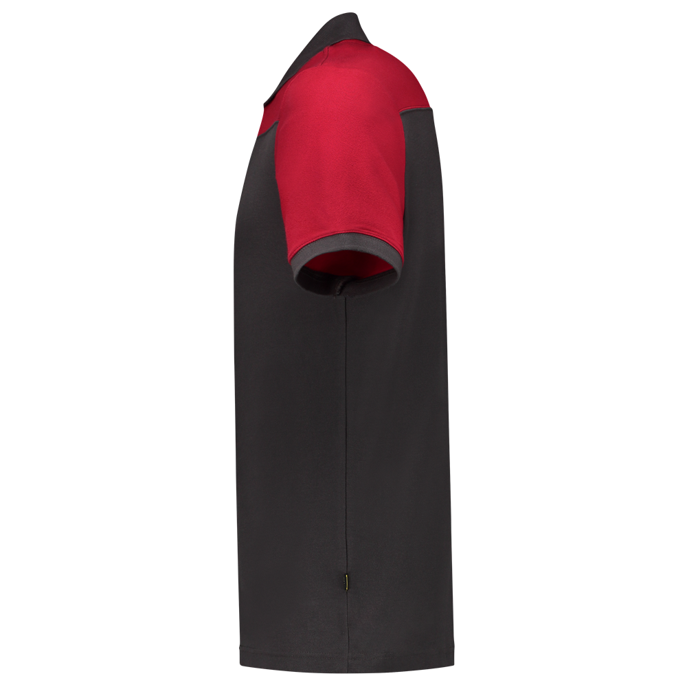 Tricorp Poloshirt Bicolor Naden - donkergrijs/rood, foto 5 van 5