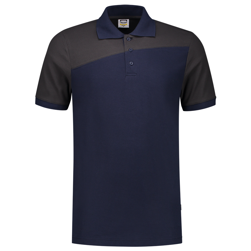 Tricorp Poloshirt Bicolor Naden - ink/donkergrijs, foto 3 van 5