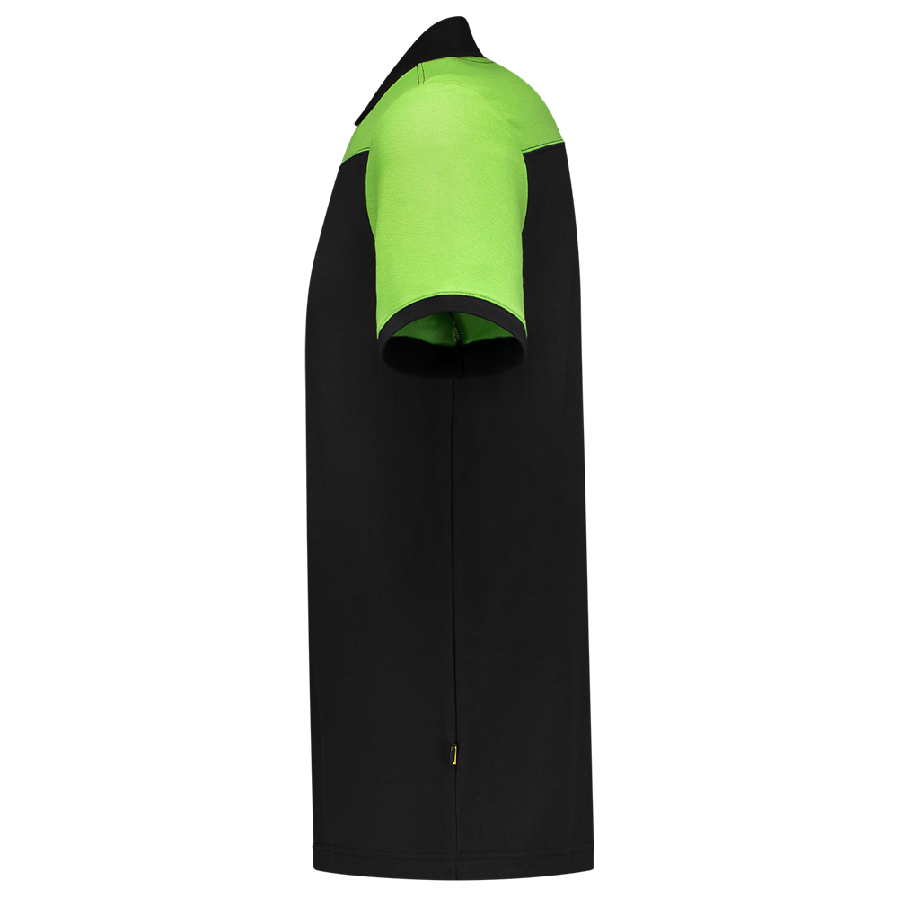 Tricorp Poloshirt Bicolor Naden - zwart/lime, foto 5 van 5