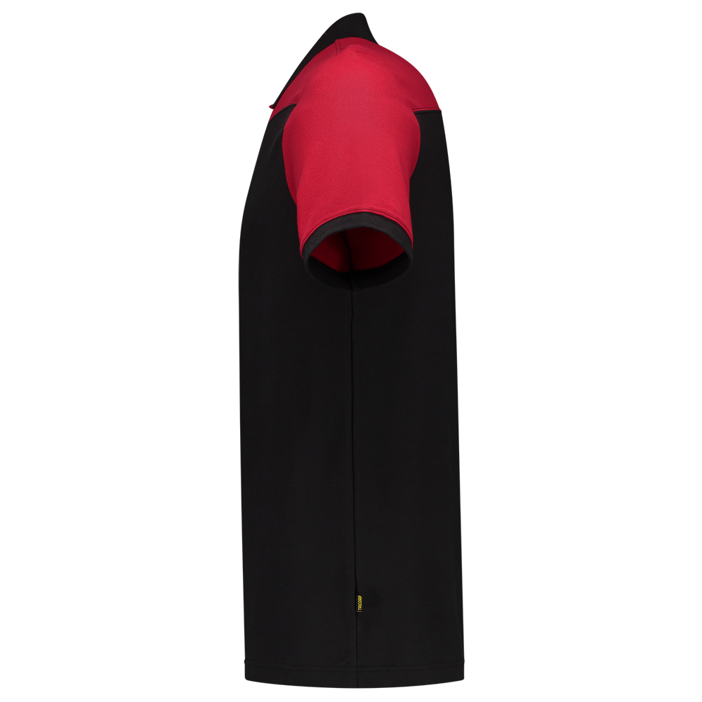 Tricorp Poloshirt Bicolor Naden - zwart/rood, foto 5 van 5