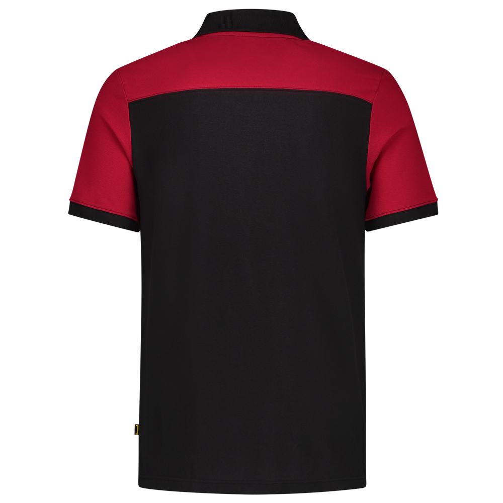 Tricorp Poloshirt Bicolor Naden - zwart/rood, foto 2 van 5