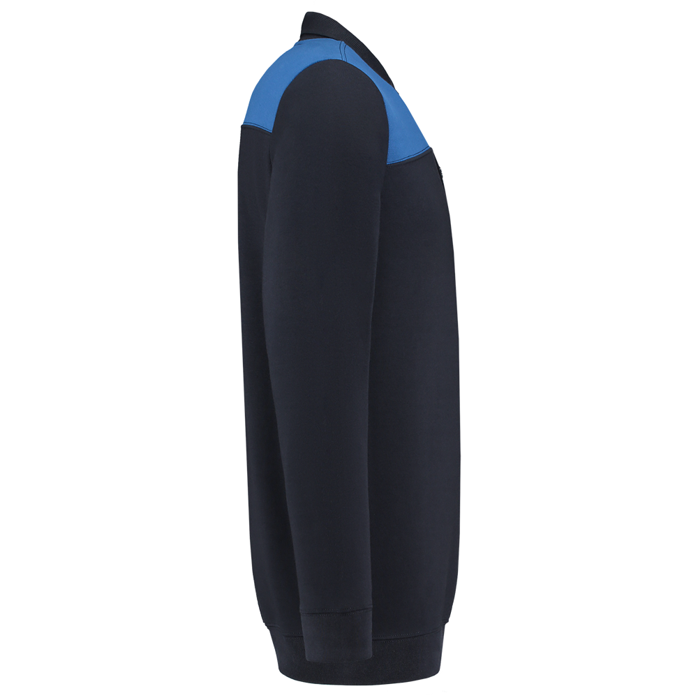 Tricorp Polosweater Bicolor Naden - navy/blauw, foto 4 van 5