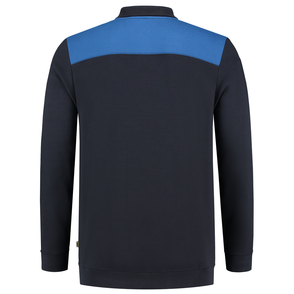 Tricorp Polosweater Bicolor Naden - navy/blauw, foto 3 van 5