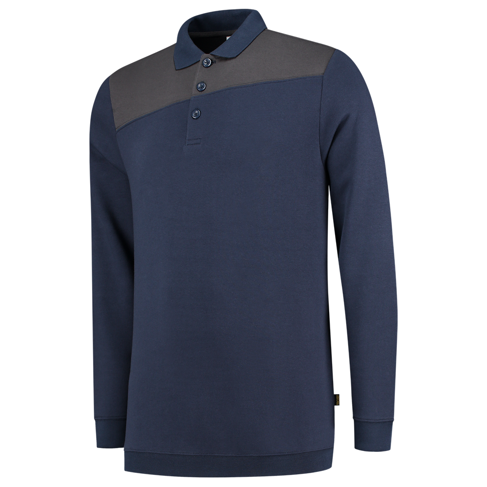 Tricorp Polosweater Bicolor Naden - ink/donkergrijs