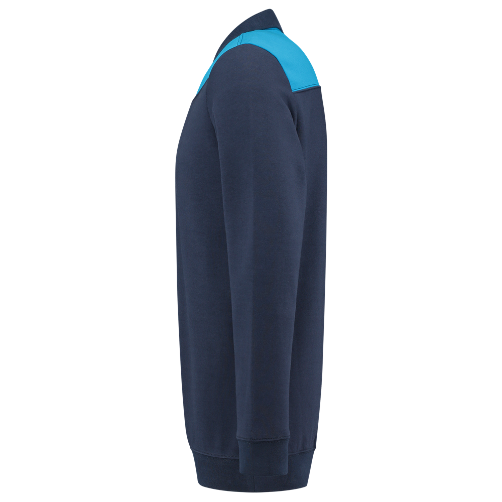 Tricorp Polosweater Bicolor Naden - ink/turquoise, foto 5 van 5