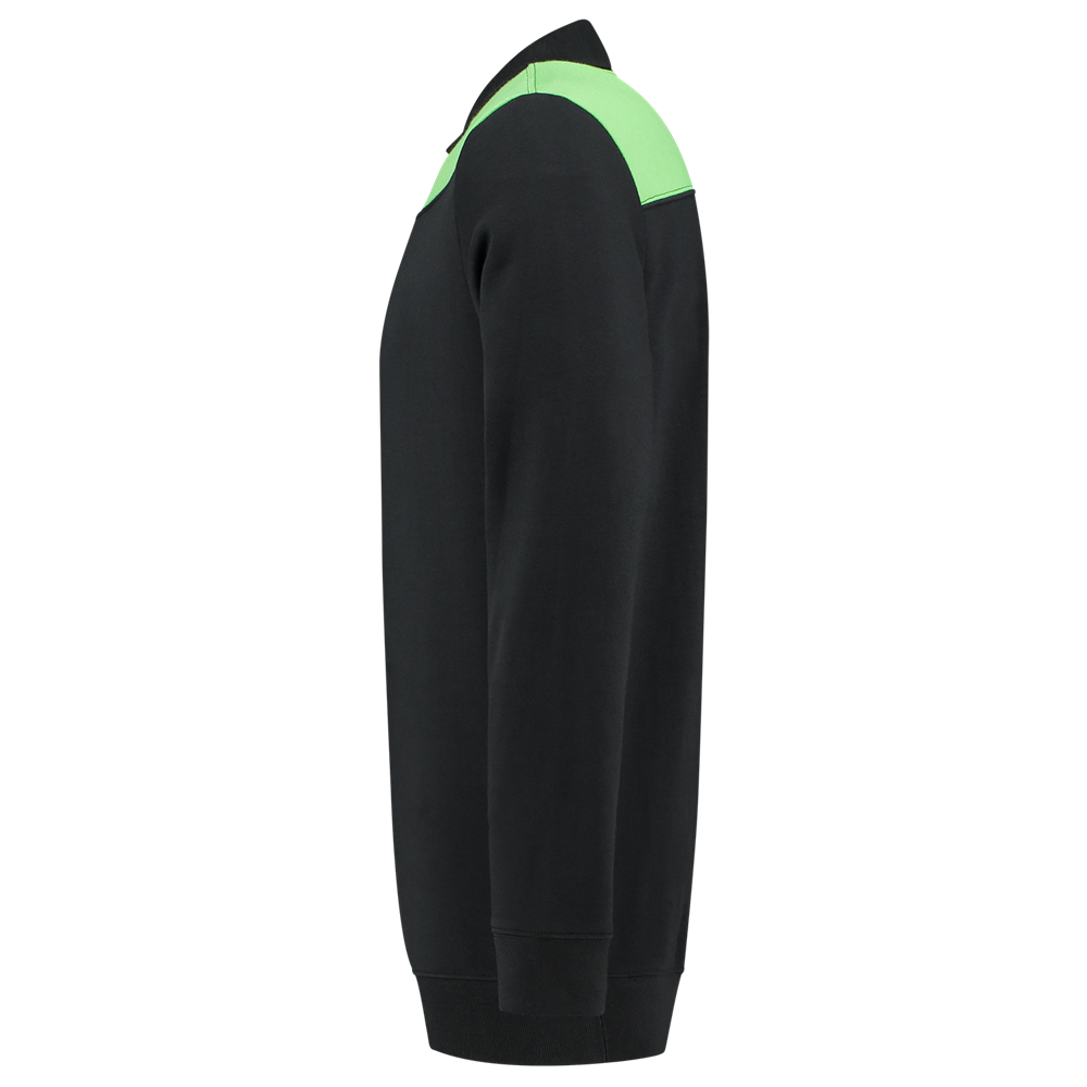 Tricorp Polosweater Bicolor Naden - zwart/lime, foto 5 van 5