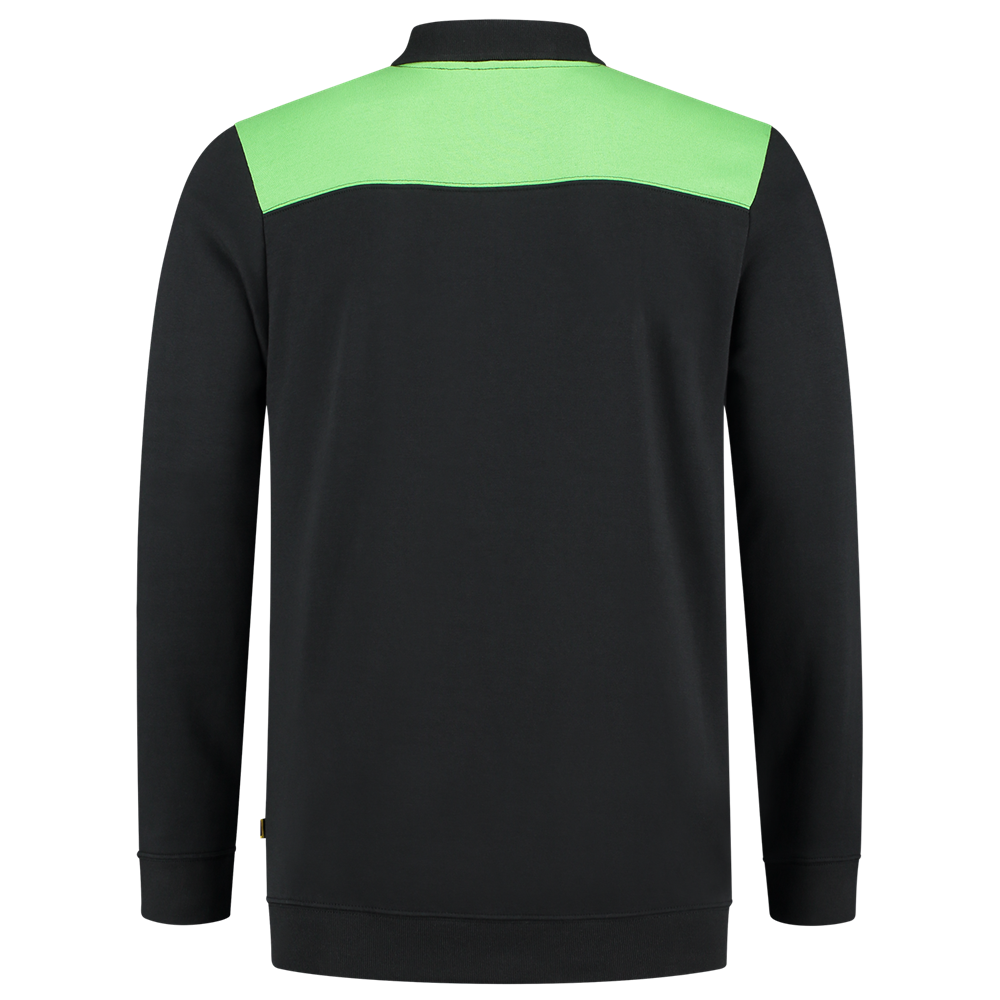 Tricorp Polosweater Bicolor Naden - zwart/lime, foto 3 van 5