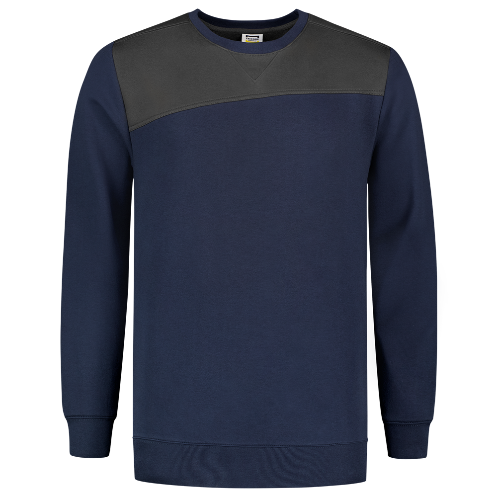 Tricorp Sweater Bicolor Naden - ink/donkergrijs, foto 2 van 5