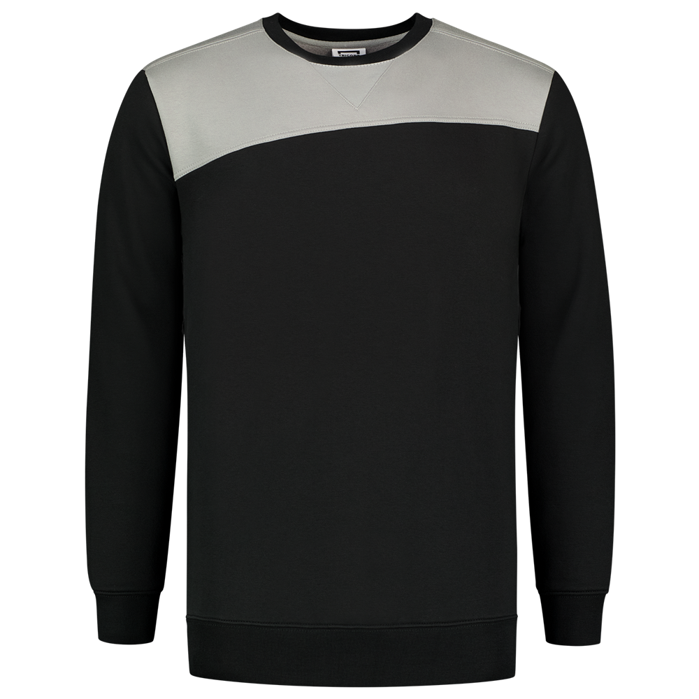 Tricorp Sweater Bicolor Naden - zwart/grijs, foto 2 van 5
