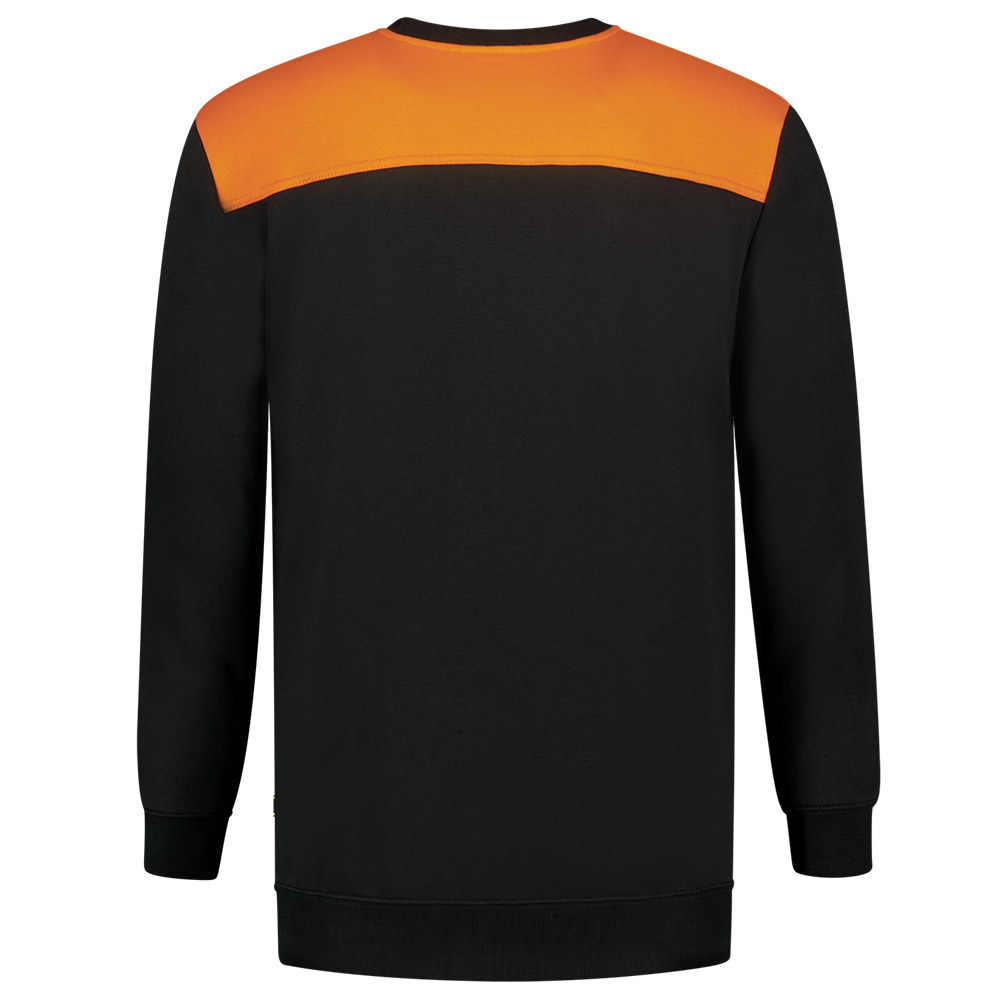 Tricorp Sweater Bicolor Naden - zwart/oranje, foto 3 van 5