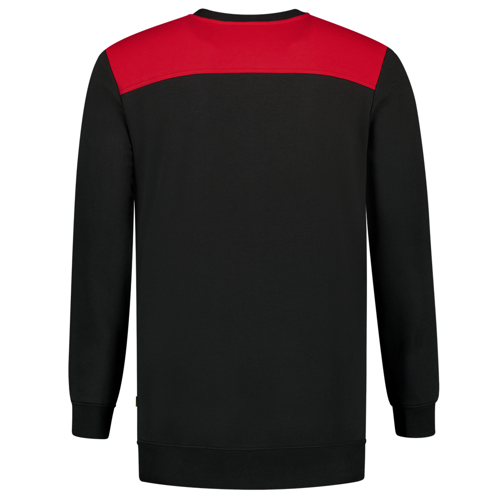 Tricorp Sweater Bicolor Naden - zwart/rood, foto 3 van 5