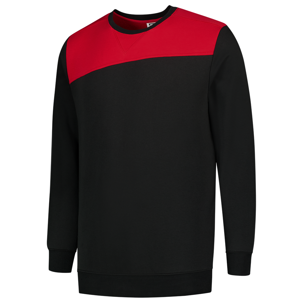 Tricorp Sweater Bicolor Naden - zwart/rood