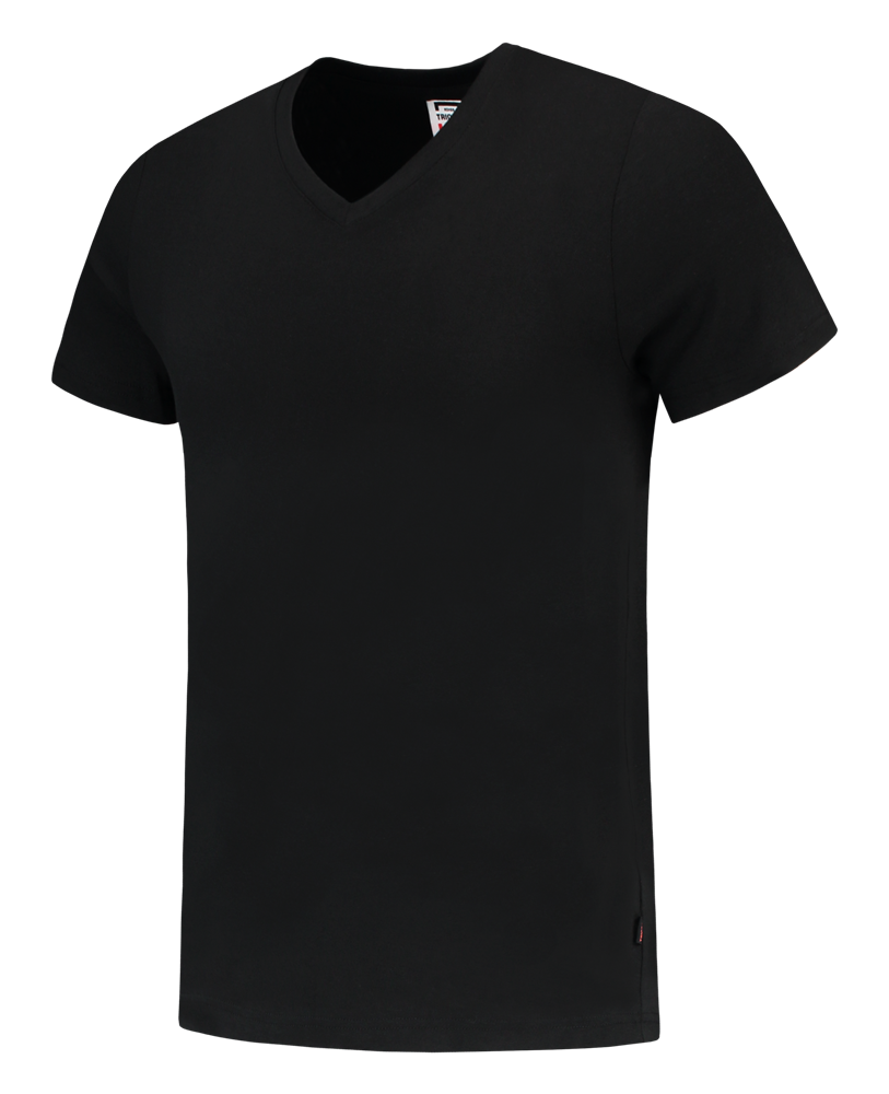 Tricorp T-shirt V-hals - zwart