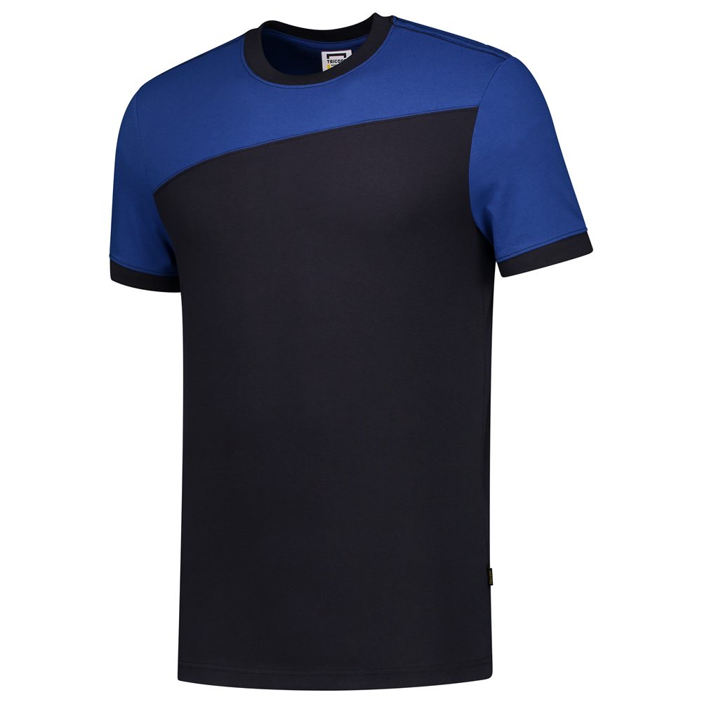 Tricorp Shirt Bicolor Naden - navy/blauw