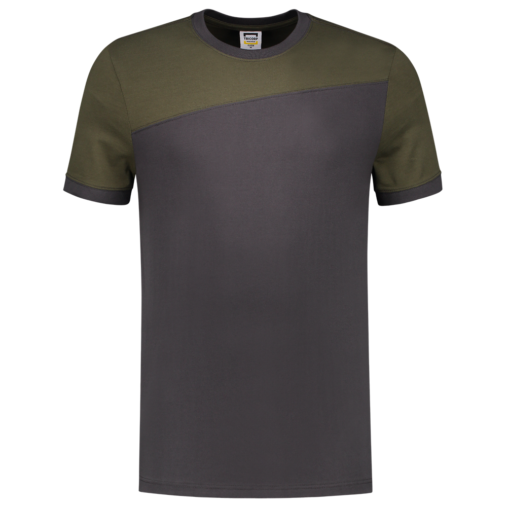 Tricorp Shirt Bicolor Naden - donkergrijs/army, foto 2 van 5