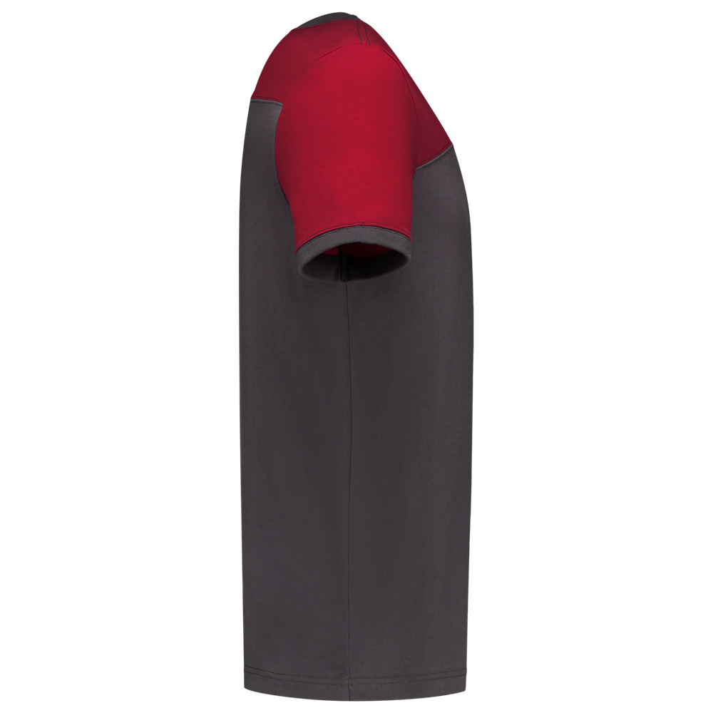 Tricorp Shirt Bicolor Naden - donkergrijs/rood, foto 4 van 5