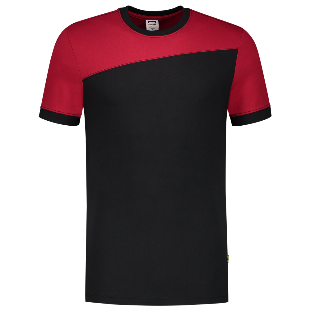 Tricorp Shirt Bicolor Naden - zwart/rood, foto 2 van 5