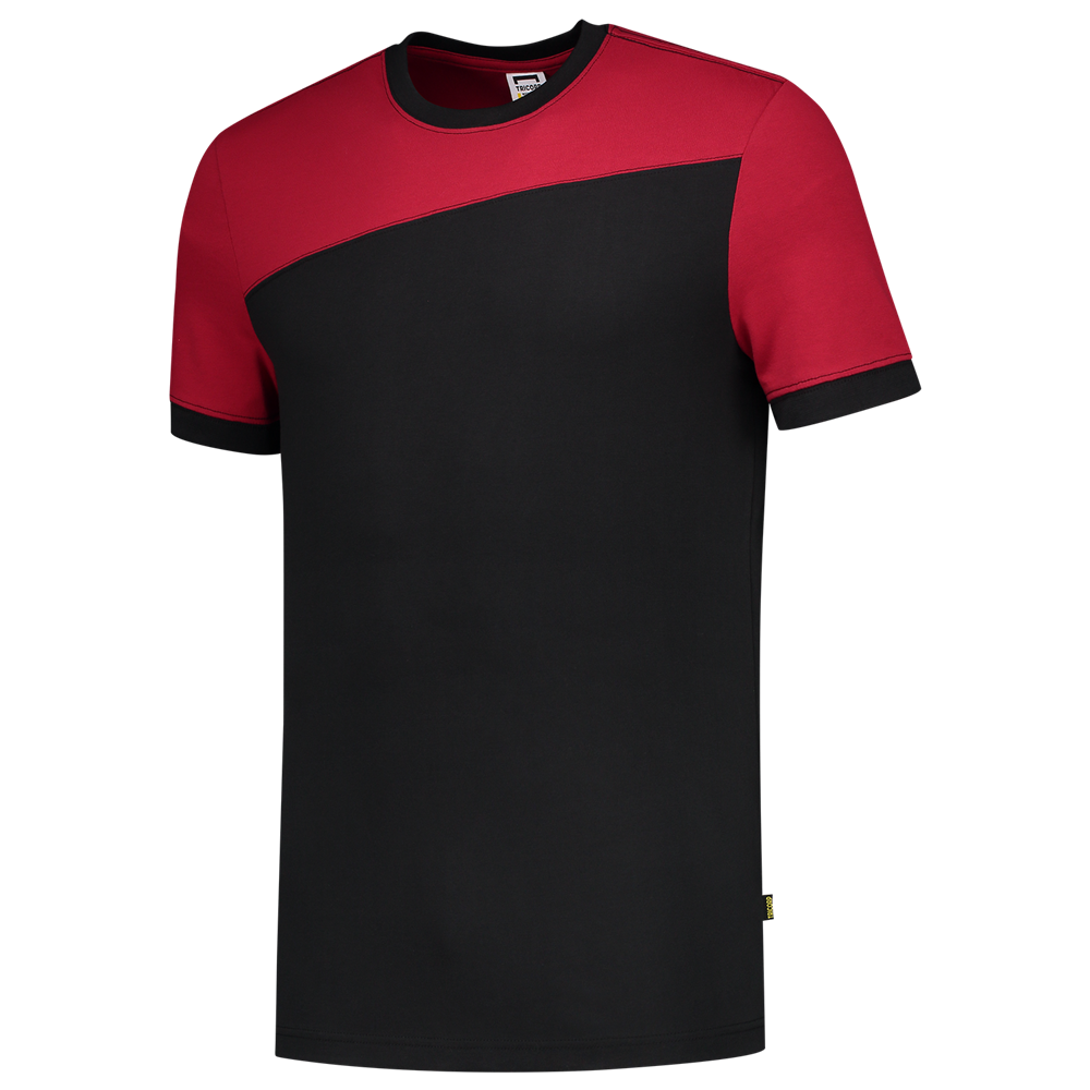 Tricorp Shirt Bicolor Naden - zwart/rood