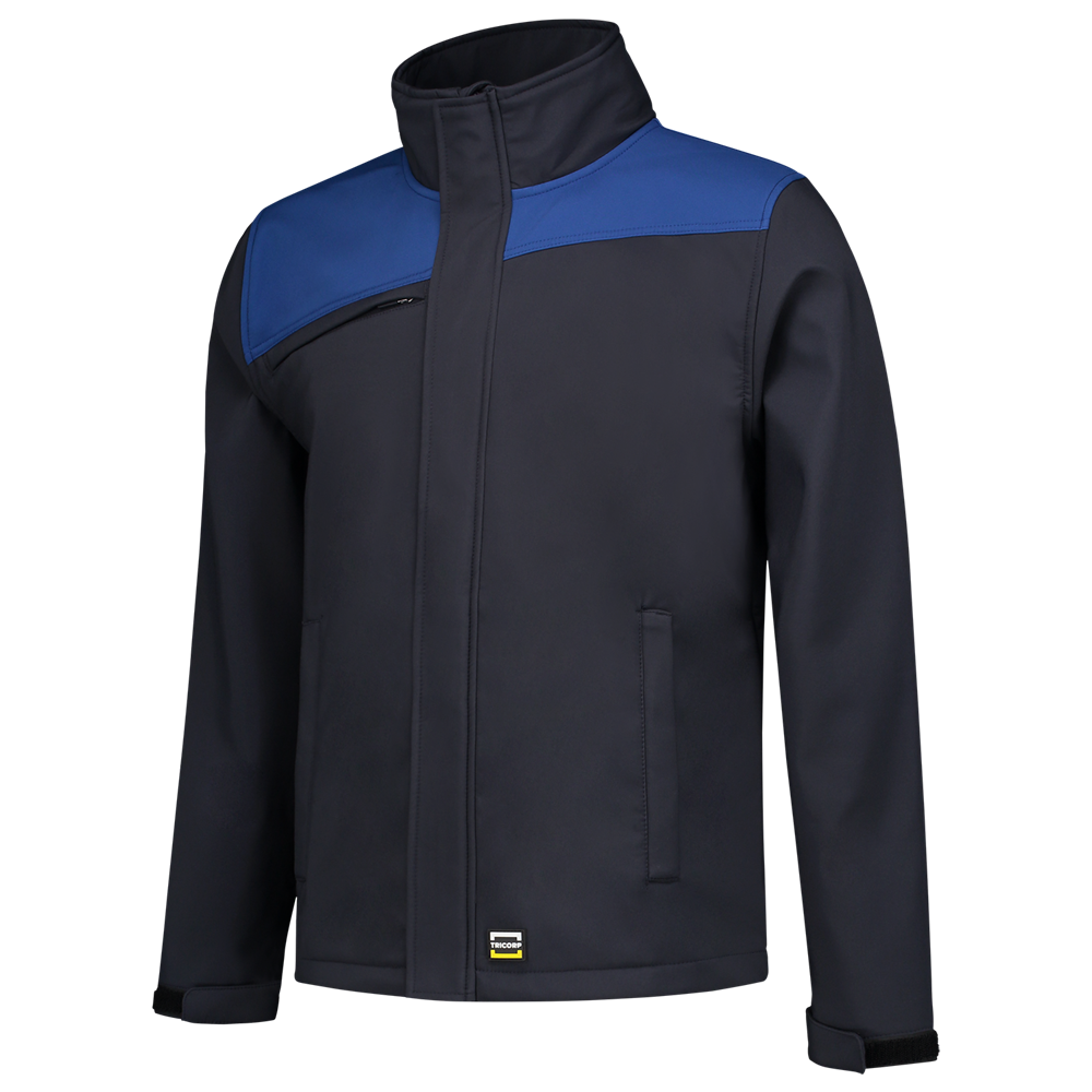 Tricorp Softshell Bicolor Naden - navy/blauw