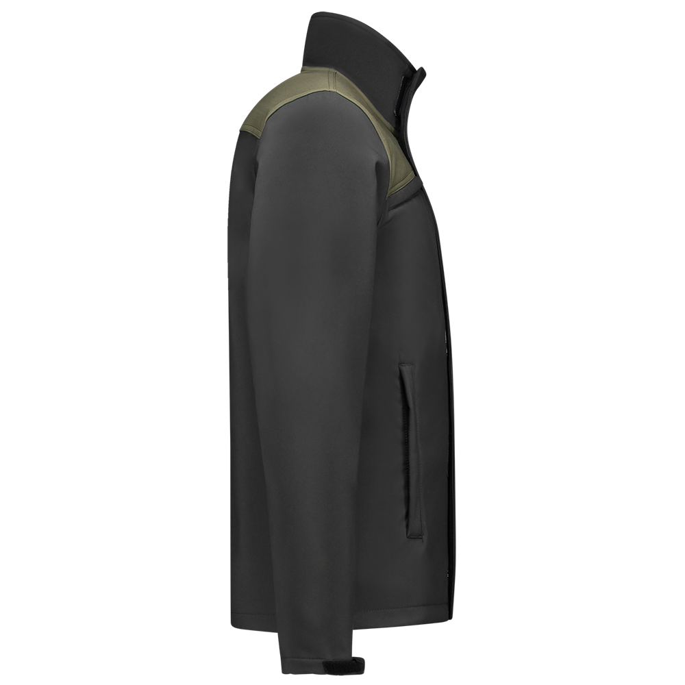 Tricorp Softshell Bicolor Naden - donkergrijs/army, foto 4 van 5
