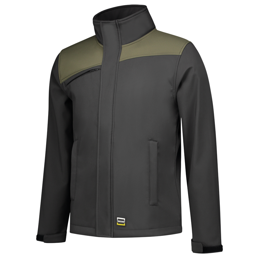 Tricorp Softshell Bicolor Naden - donkergrijs/army