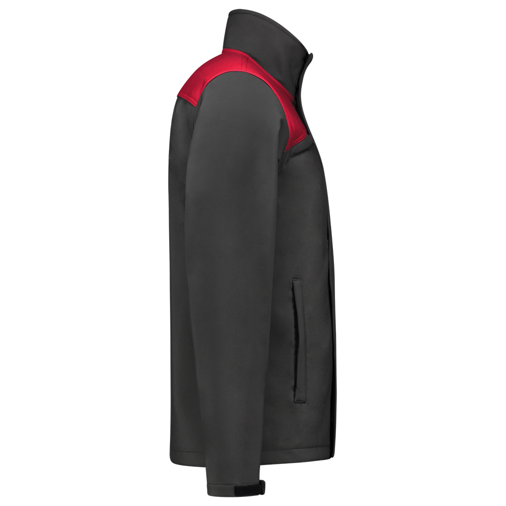 Tricorp Softshell Bicolor Naden - donkergrijs/rood, foto 4 van 5