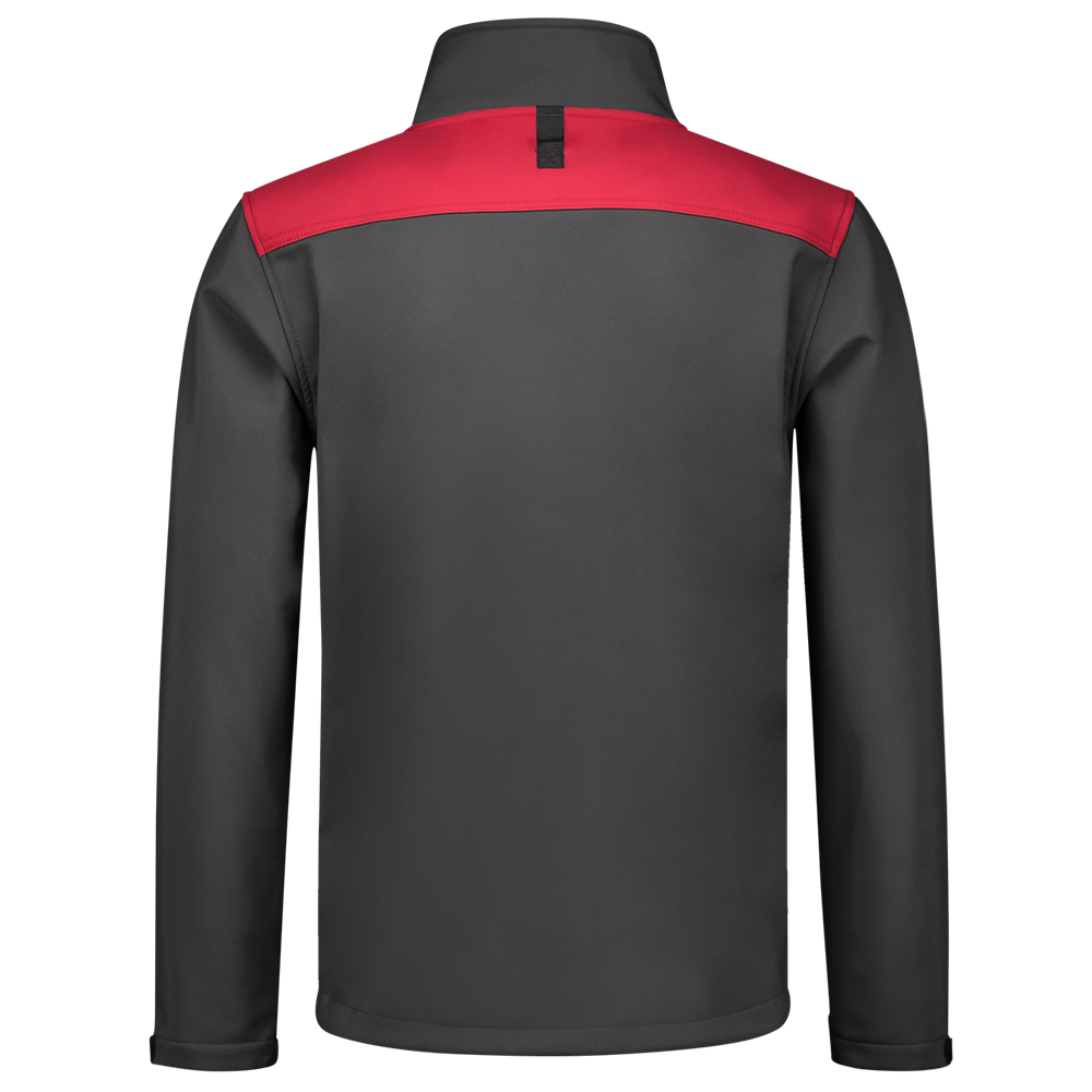 Tricorp Softshell Bicolor Naden - donkergrijs/rood, foto 3 van 5