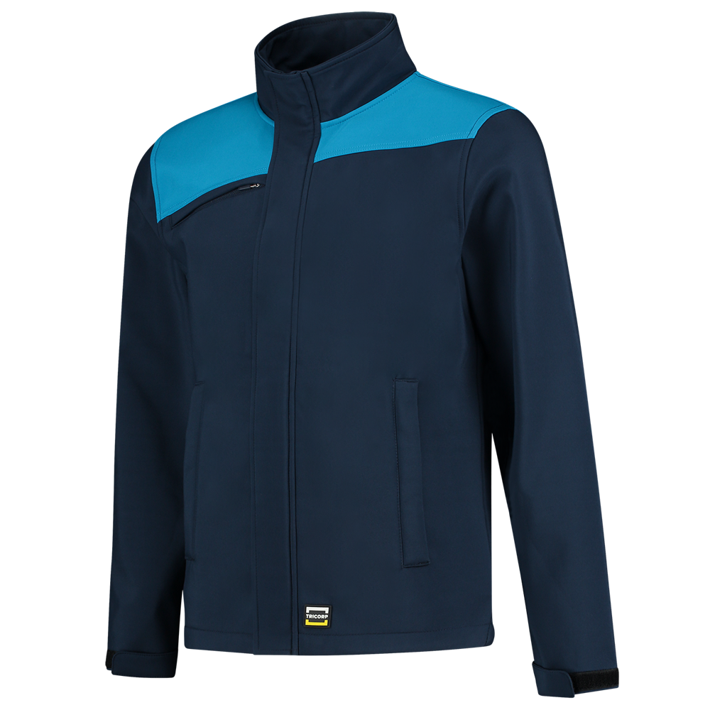 Tricorp Softshell Bicolor Naden - ink/turquoise