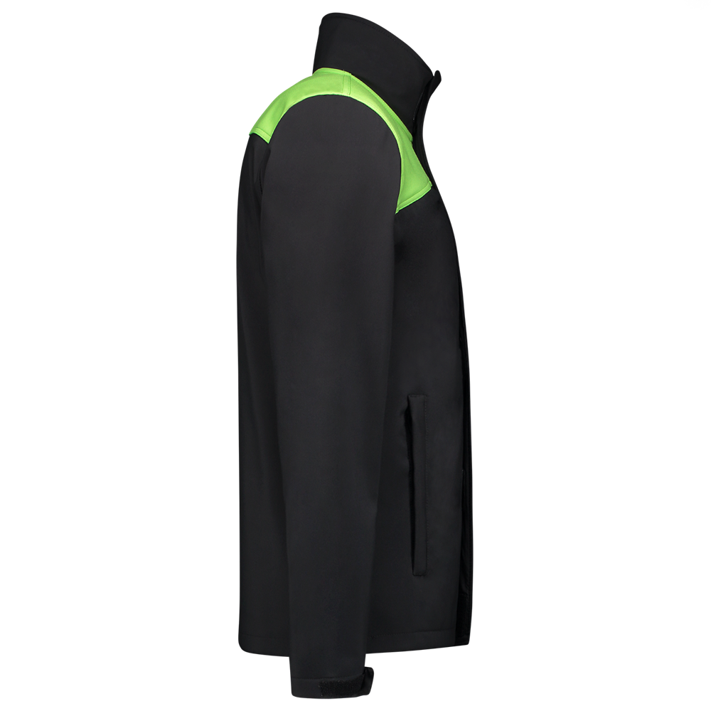 Tricorp Softshell Bicolor Naden - zwart/lime, foto 4 van 5