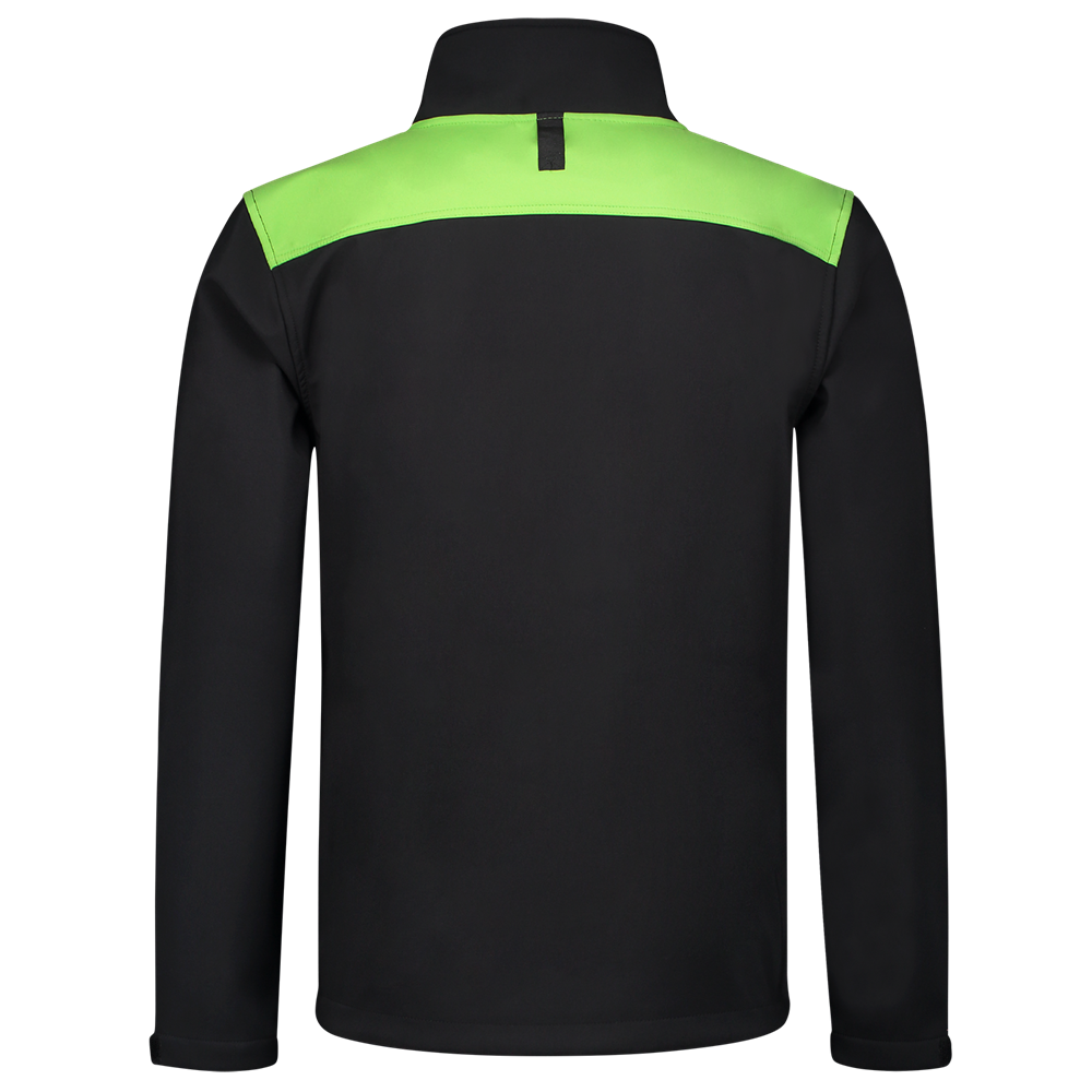Tricorp Softshell Bicolor Naden - zwart/lime, foto 3 van 5
