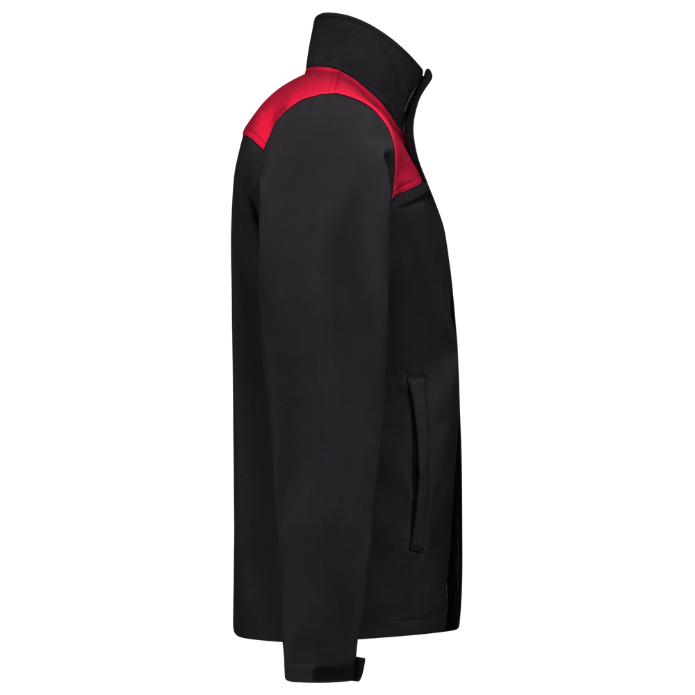 Tricorp Softshell Bicolor Naden - zwart/rood, foto 4 van 5