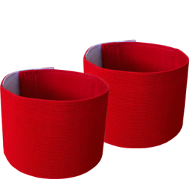 Scheenbeschermer houders - rood