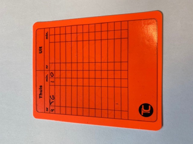 Beschrijfbare sticker scheidsrechterskaart, foto 3 van 5