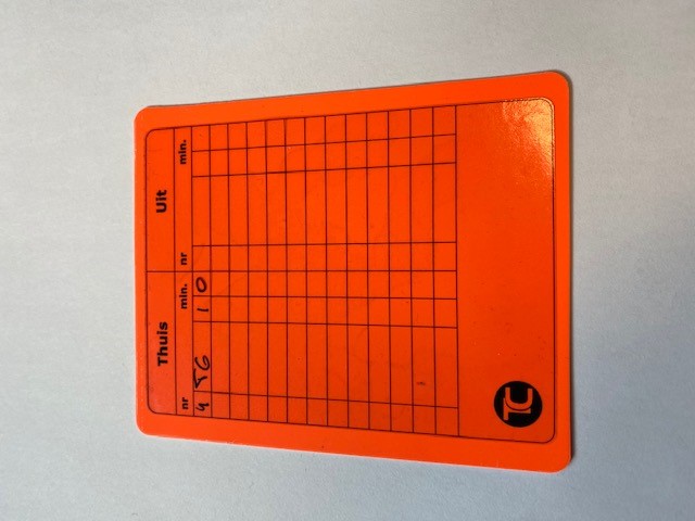 Beschrijfbare sticker scheidsrechterskaart, foto 5 van 5