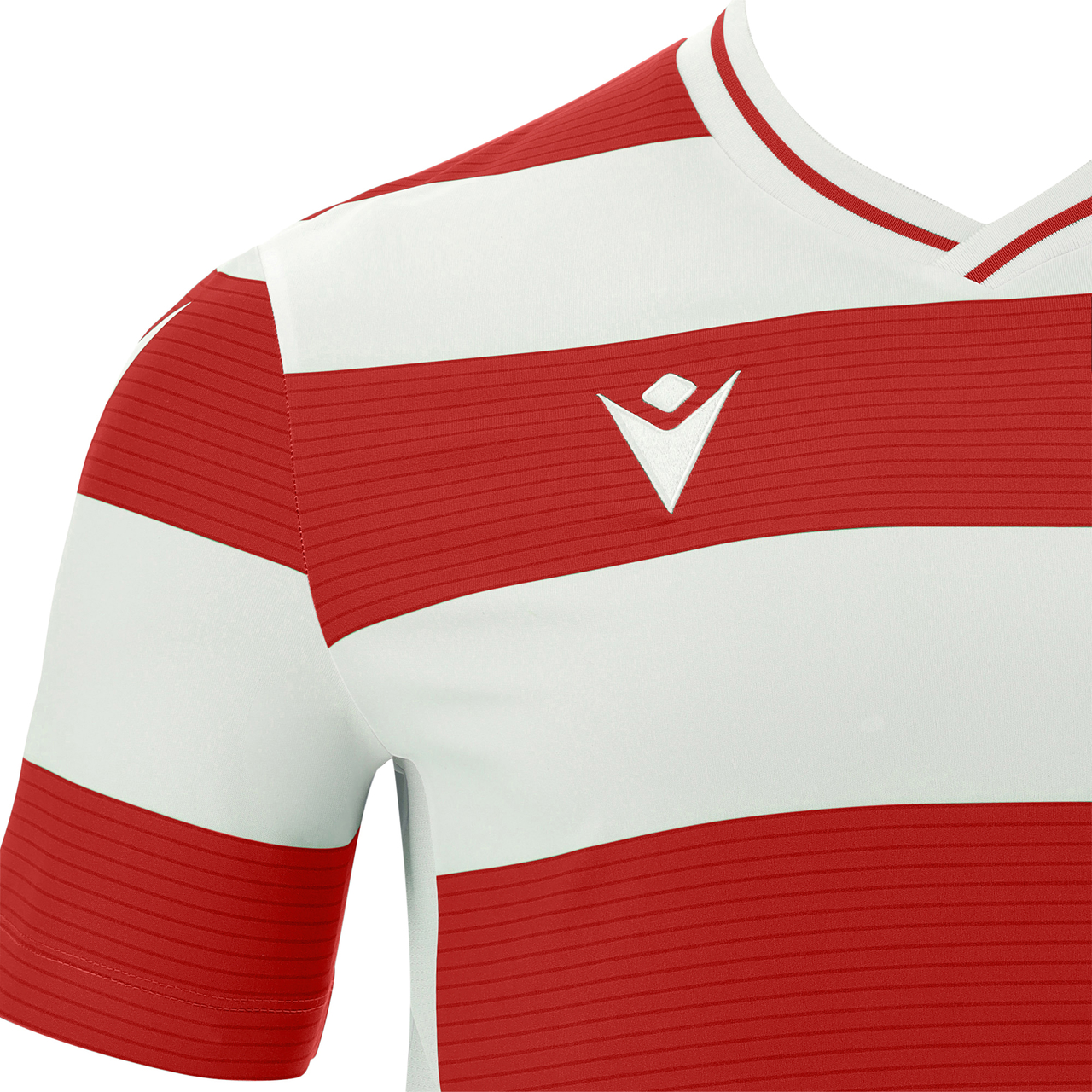 Macron Alcyon shirt - rood/wit, foto 3 van 5