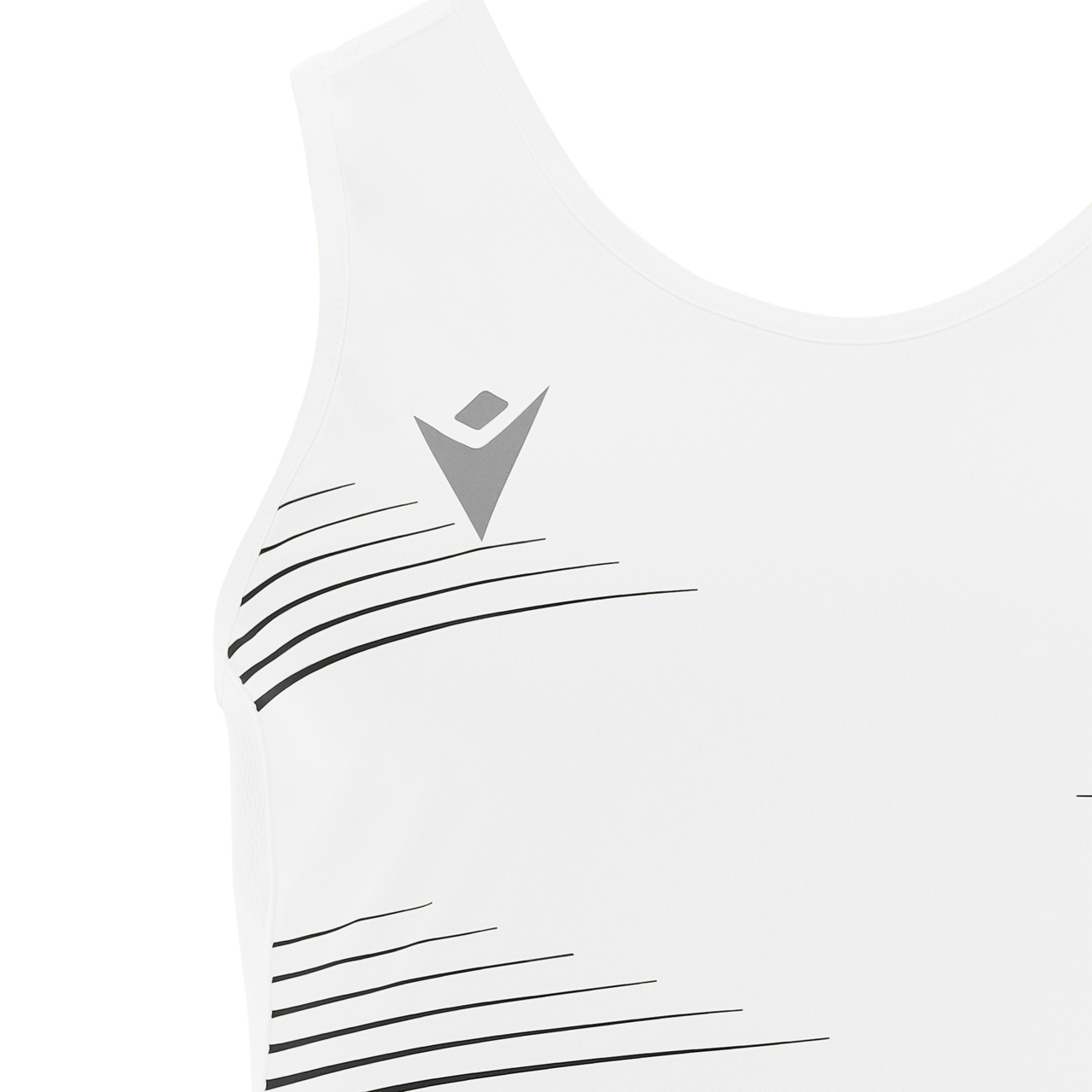Macron Dorian hardloopshirt - wit, foto 2 van 6