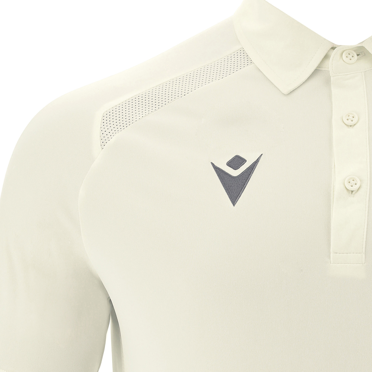 Macron Hutton Cricket Polo - off white, foto 2 van 5