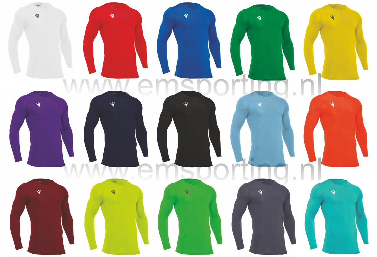 Macron Holly Dri Fit thermoshirt - celeste, foto 5 van 5
