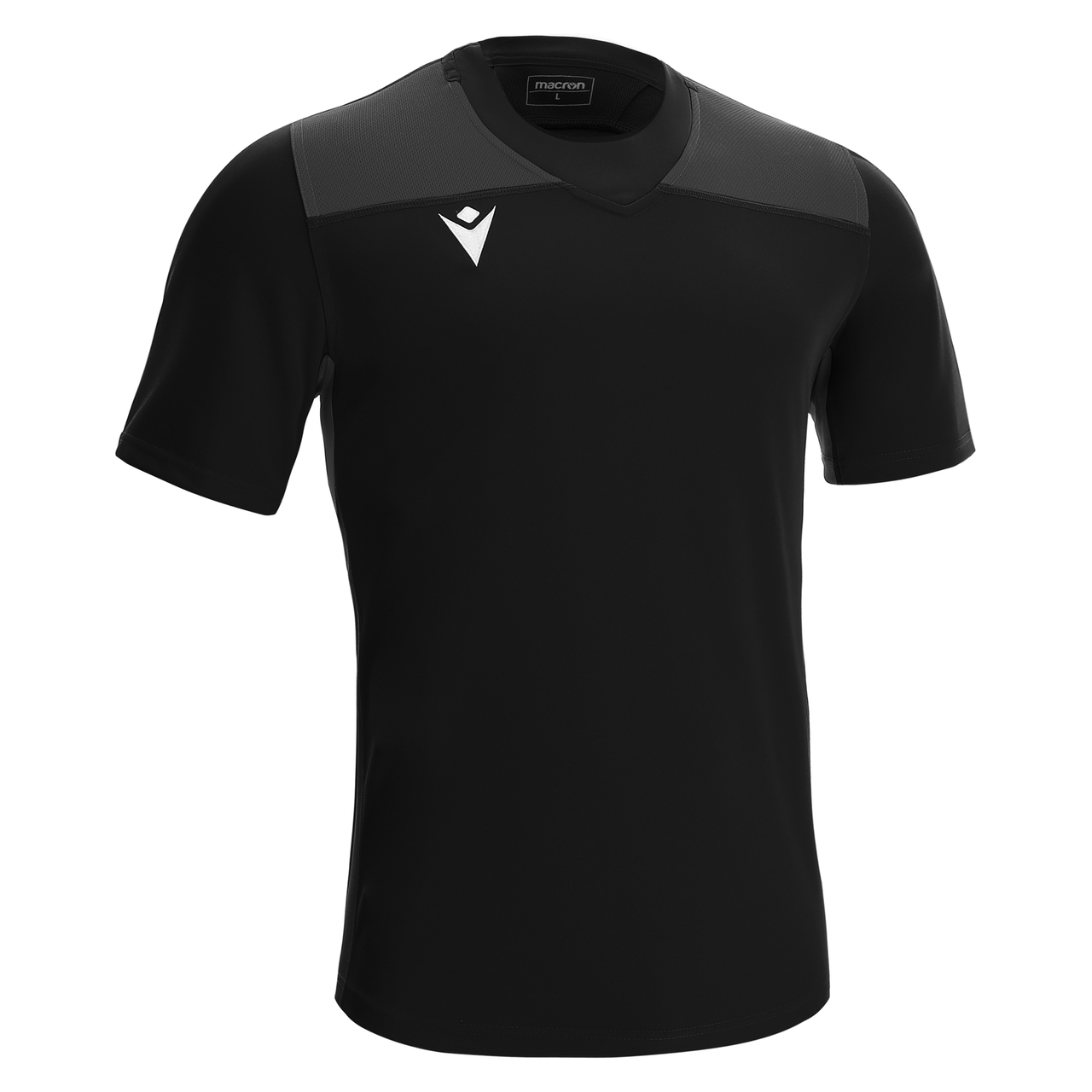 Macron Peridot rugbyshirt - zwart, foto 2 van 4