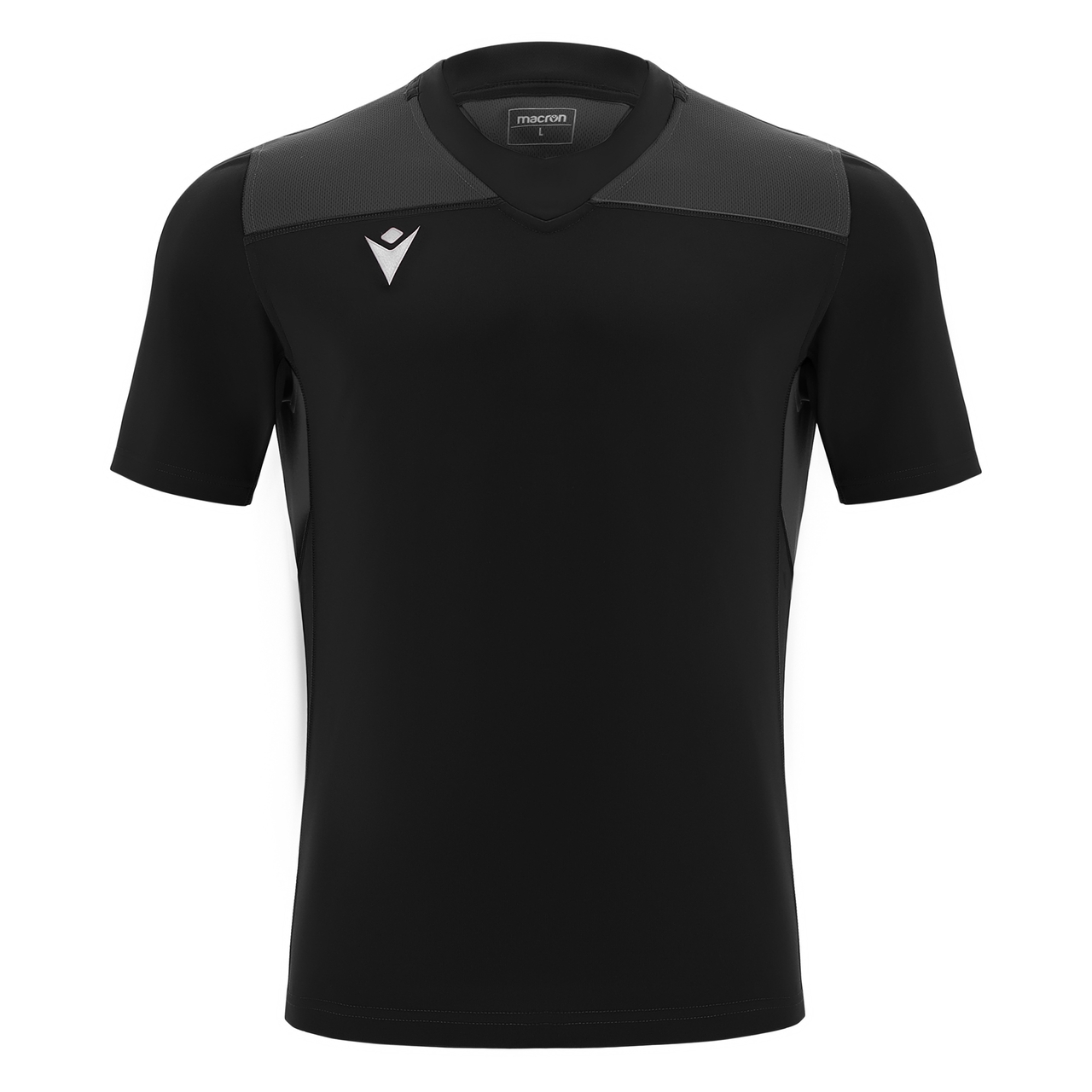 Macron Peridot rugbyshirt - zwart