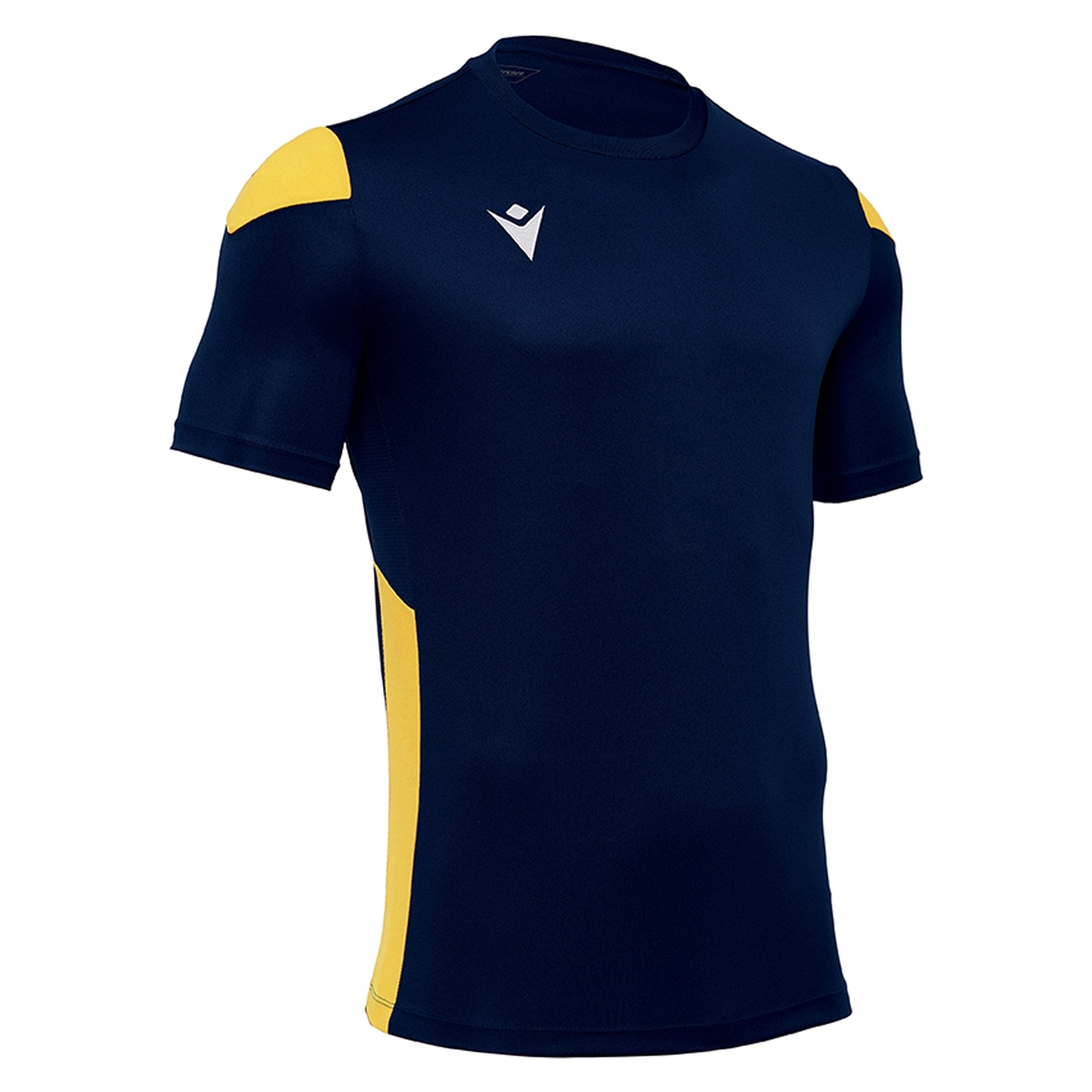 Macron Polis shirt - navy/geel, foto 2 van 6