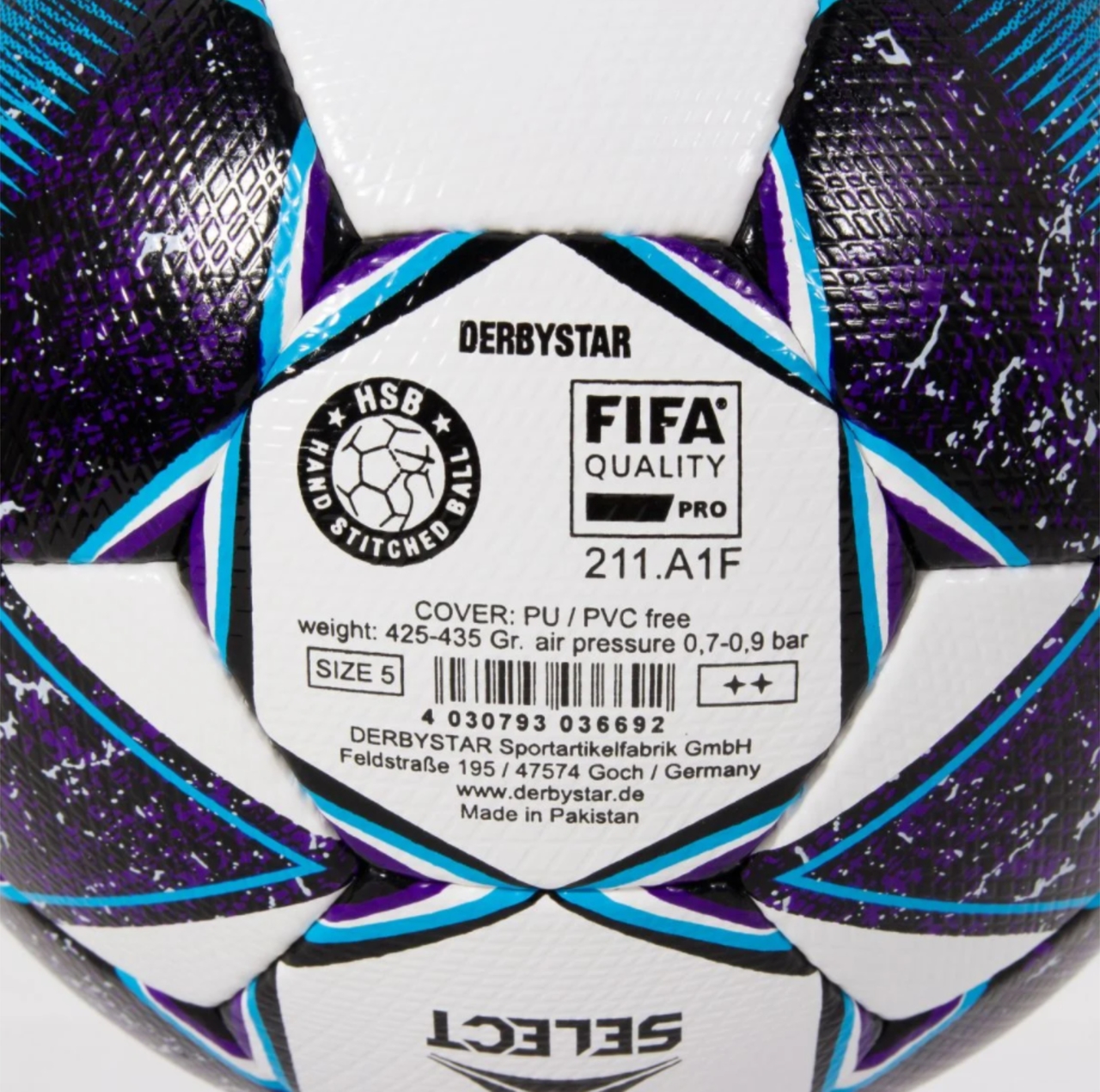 Derbystar Diamond II voetbal, foto 4 van 4