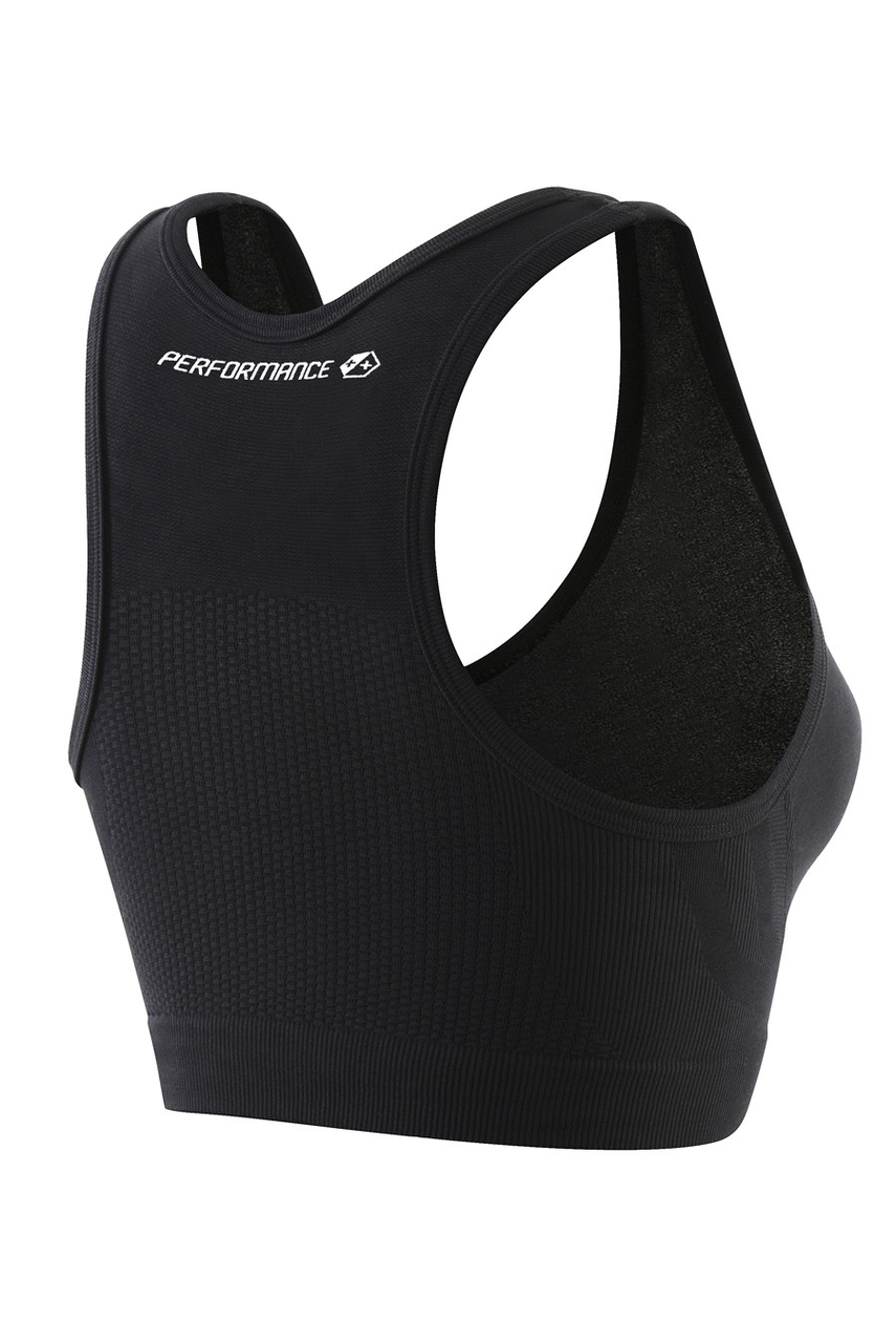 Macron Performance Plus dames sportbh - zwart, foto 2 van 3
