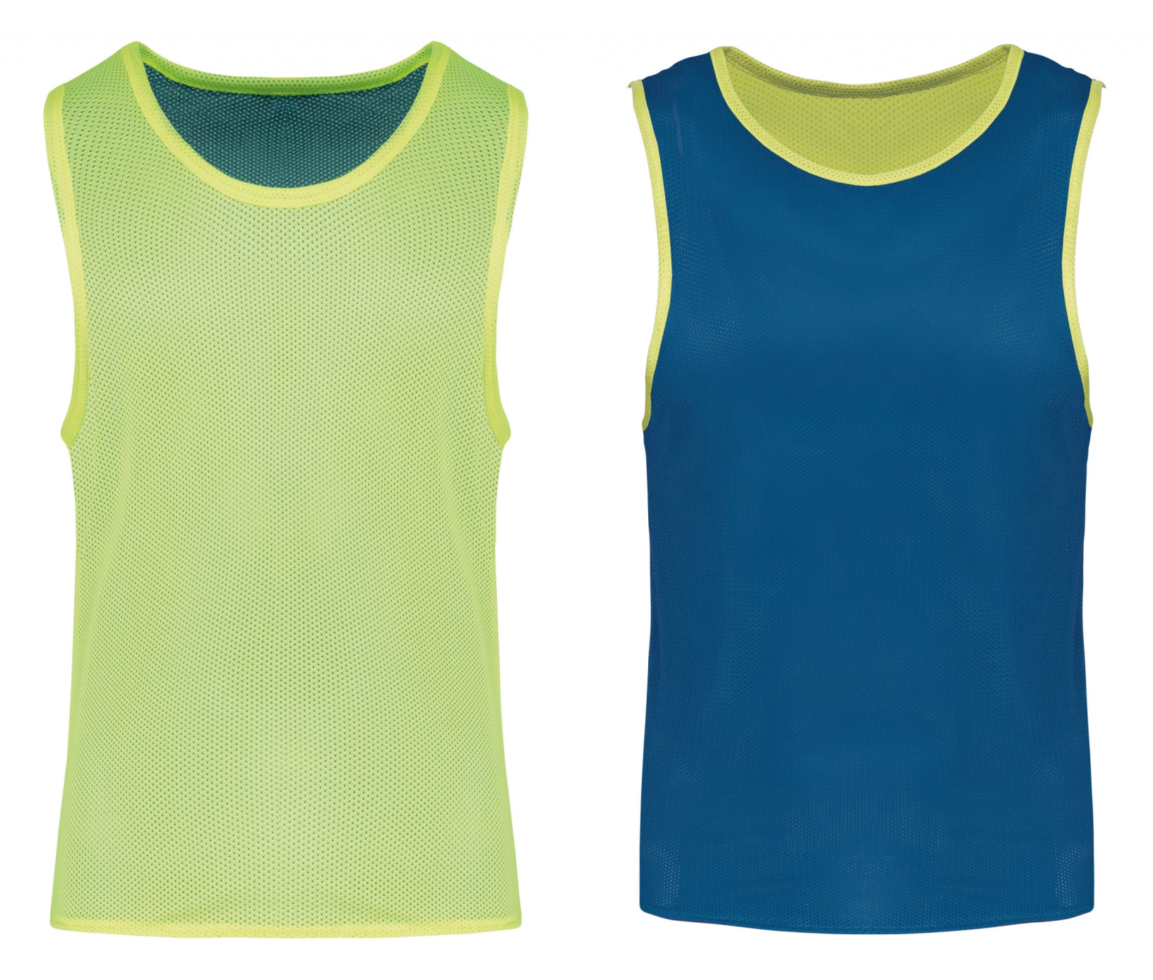 Reversible omkeerbaar hesje - geel/blauw